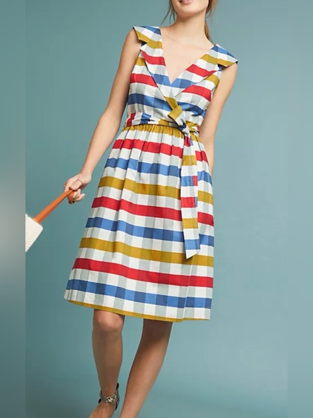 Maeve NWT Cricket Club checkered dress, size 6